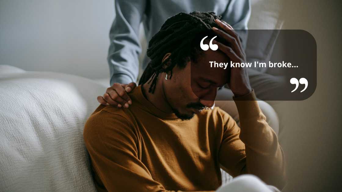 A stressed young man