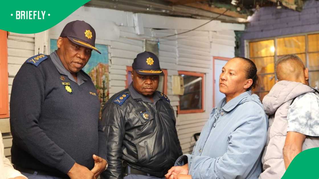 South African Police Service leadership visited the scene of the deadly Lavender Hill shooting South African Police Service leadership visited the scene of the deadly Lavender Hill shooting