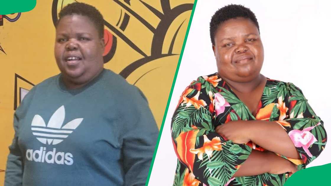 Khanyisa Bunu with a short haircut Khanyisa Bunu with a short haircut