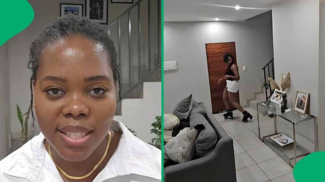 A Johannesburg homeowner shared a video of herself skating in her house.