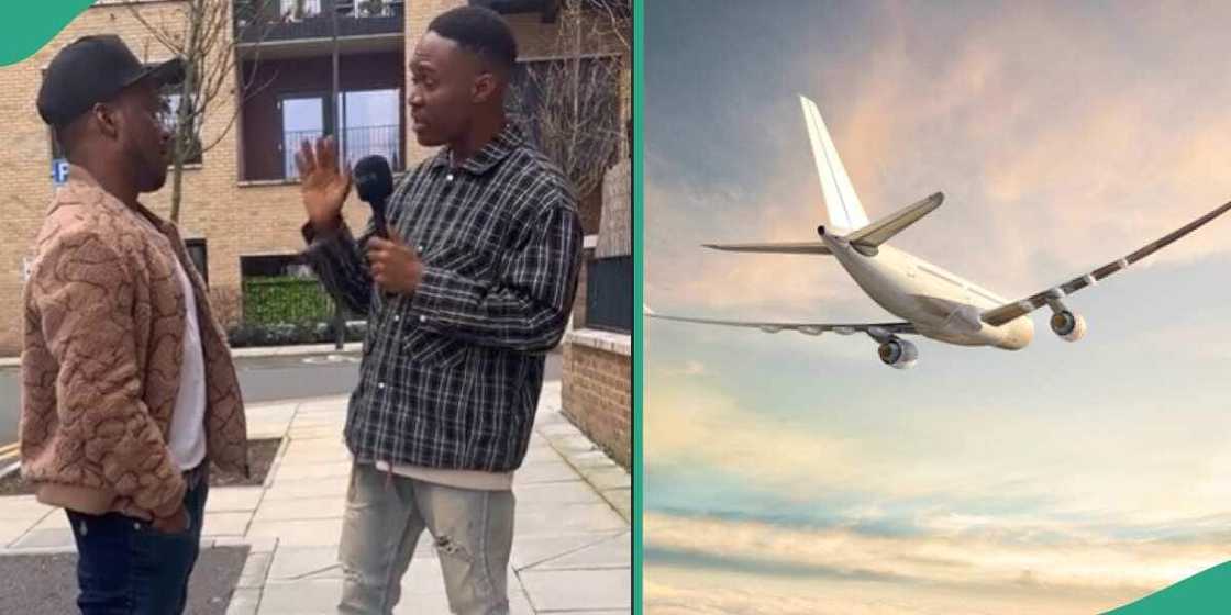 Lady abandons man who took him to the UK. Lady abandons man who took him to the UK.