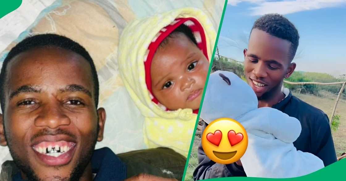 A young man adorably showed love to his younger sibling, leaving the internet in a happy mood.