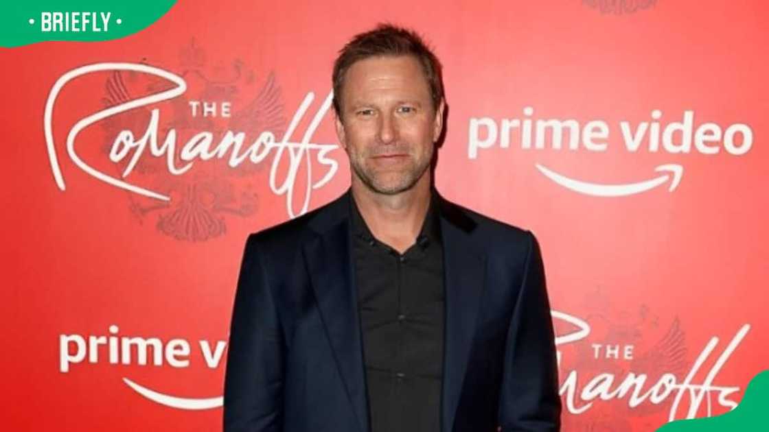 Aaron Eckhart during the premiere of the Amazon Prime Video web TV series 'The Romanoffs' Aaron Eckhart during the premiere of the Amazon Prime Video web TV series 'The Romanoffs'