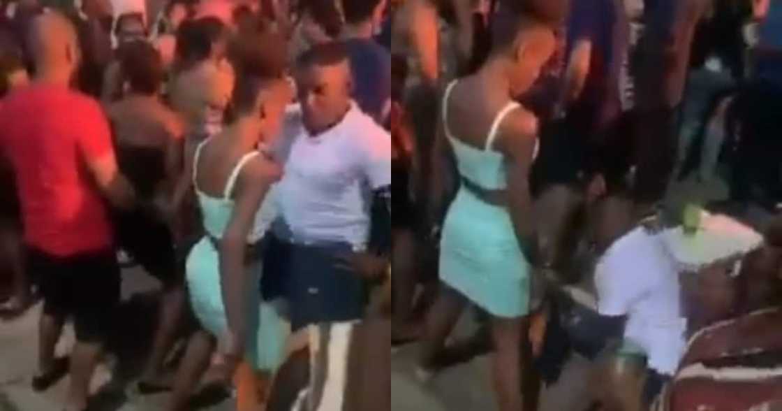 Haibo: SA Man Bizarrely Does Splits While Dancing With Lady at a Jol Haibo: SA Man Bizarrely Does Splits While Dancing With Lady at a Jol