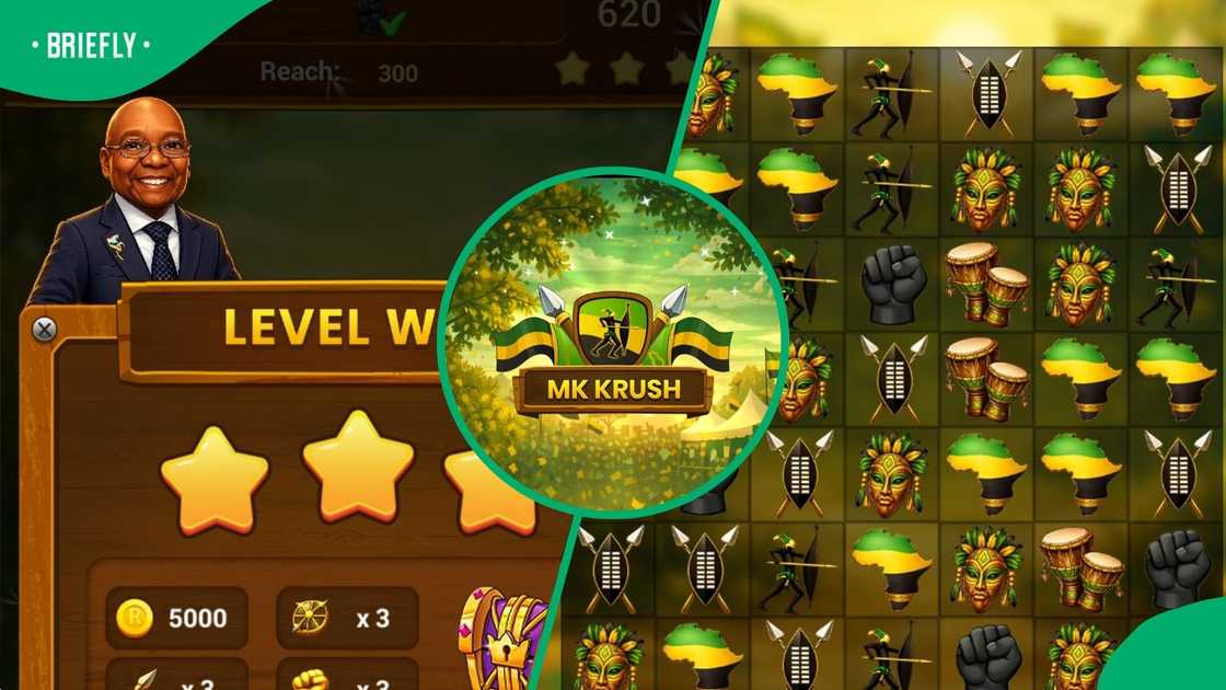 The MK Party's MK Krush requires players to match three or more symbols