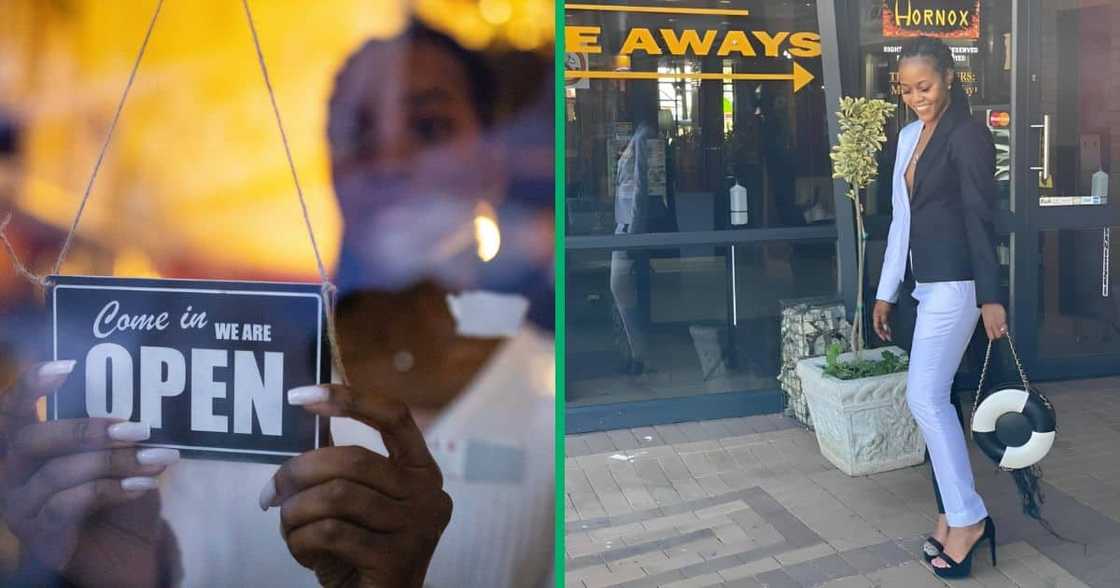 A South African woman celebrated opening own restaurant and creating job opportunities A South African woman celebrated opening own restaurant and creating job opportunities