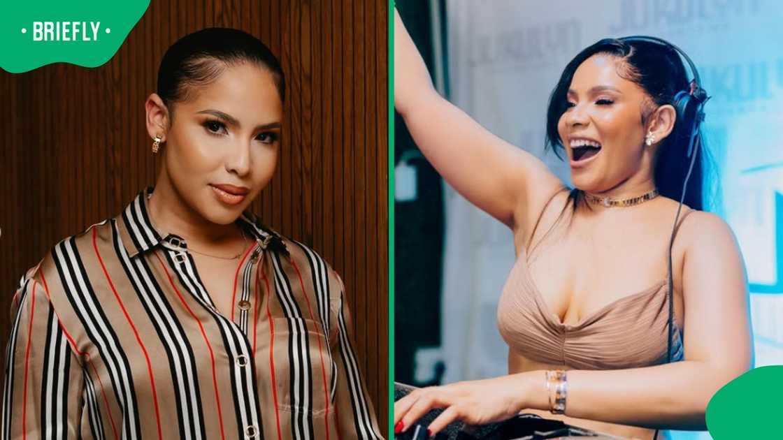 Thuli P did the 'Tobetsa' dance challenge. Thuli P did the 'Tobetsa' dance challenge.