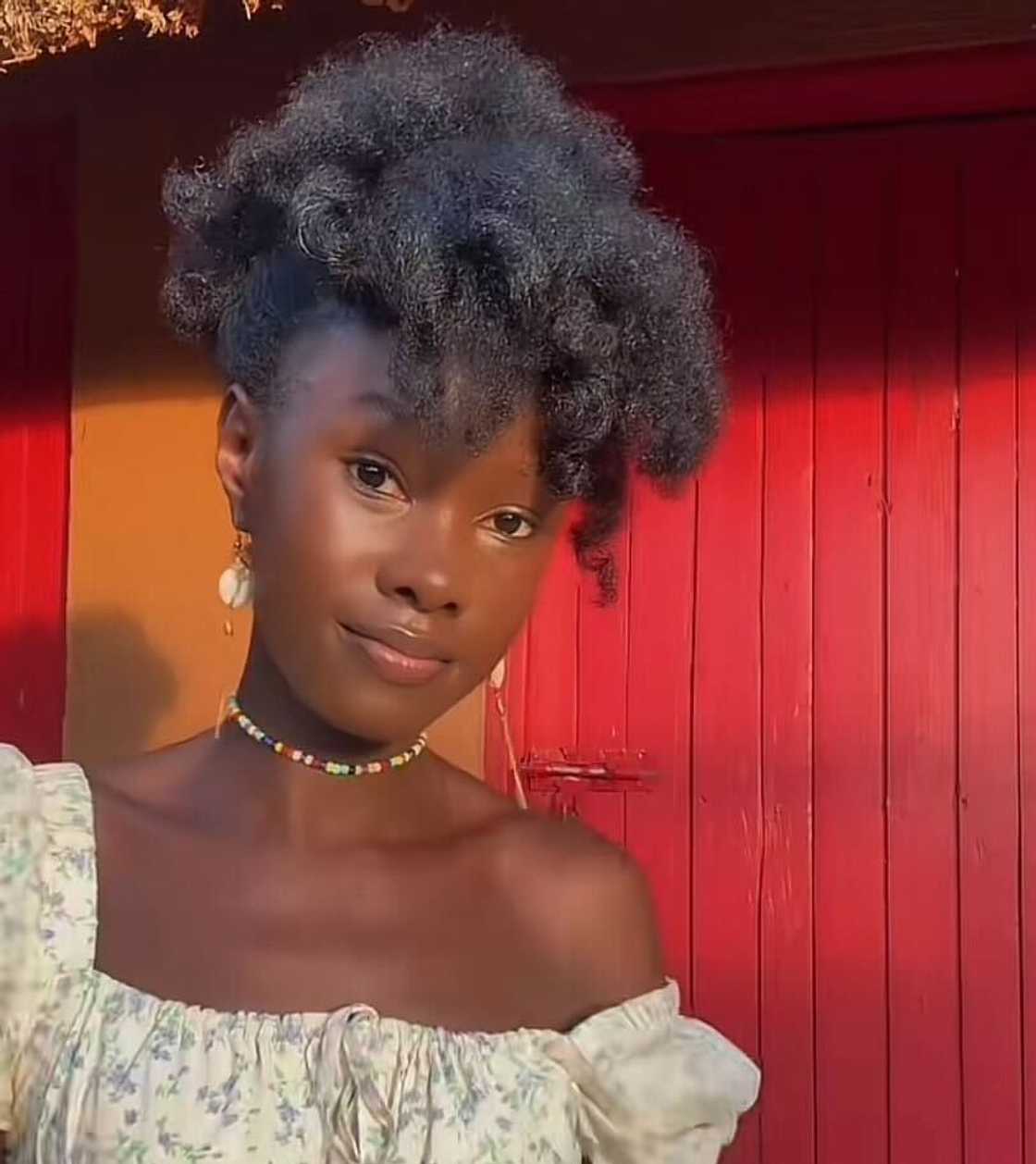 A woman faced her fear of snakes and revealed the moment in a TikTok video. A woman faced her fear of snakes and revealed the moment in a TikTok video.