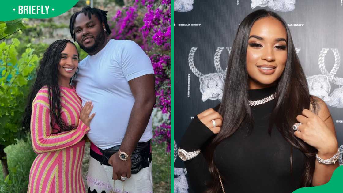 Tee Grizzley and the mother of his two sons Tee Grizzley and the mother of his two sons