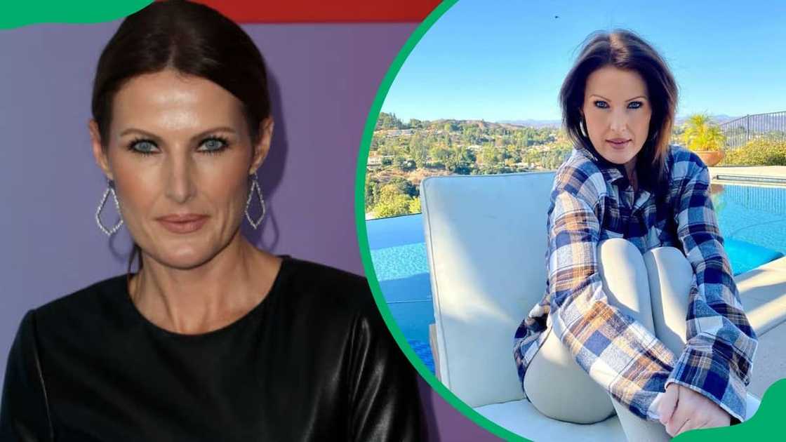 Sheri Easterling rocking a black outfit (L). The internet sensation sitting by the pool (R) Sheri Easterling rocking a black outfit (L). The internet sensation sitting by the pool (R)