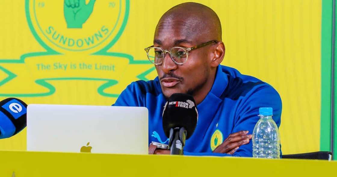 Rulani Mokwena, Mamelodi Sundowns, TS Galaxy, DStv Premiership, defensive tactics Rulani Mokwena, Mamelodi Sundowns, TS Galaxy, DStv Premiership, defensive tactics