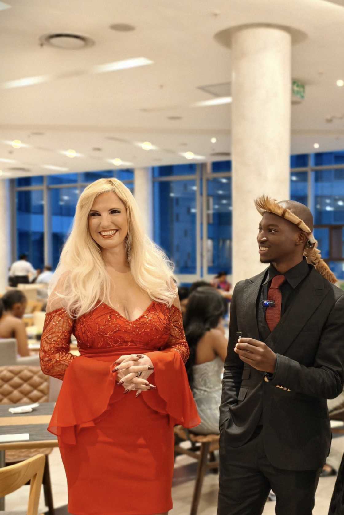 Christall K being interviewed by Doqtor Cabbage