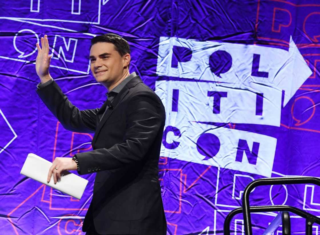 Ben Shapiro waves to the crowd in Los Angeles, California Ben Shapiro waves to the crowd in Los Angeles, California