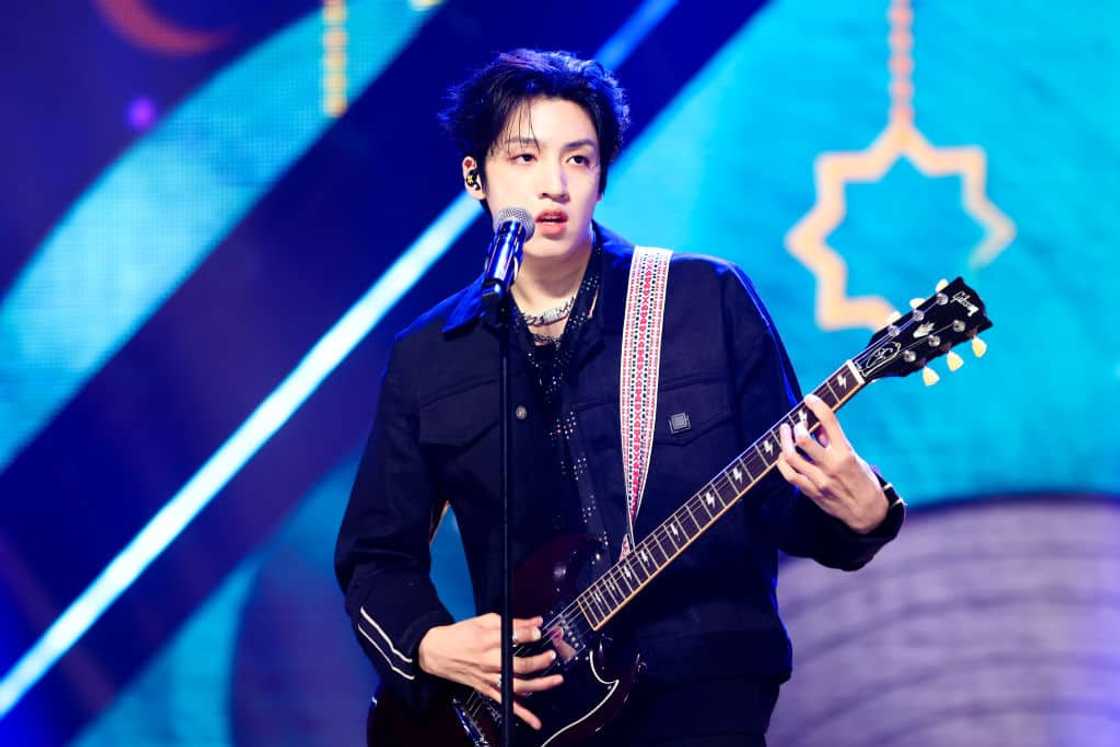 Wooseok at MBC Dream Center in Goyang, South Korea