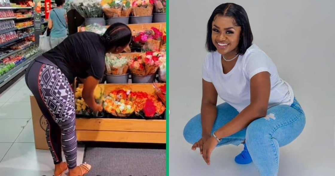 Penny Ntuli surprises mama with flowers Penny Ntuli surprises mama with flowers