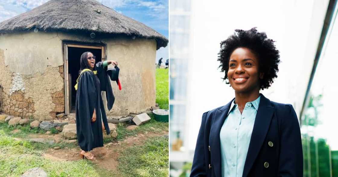 Graduate, rural, mud hut, social media, Mzansi Graduate, rural, mud hut, social media, Mzansi