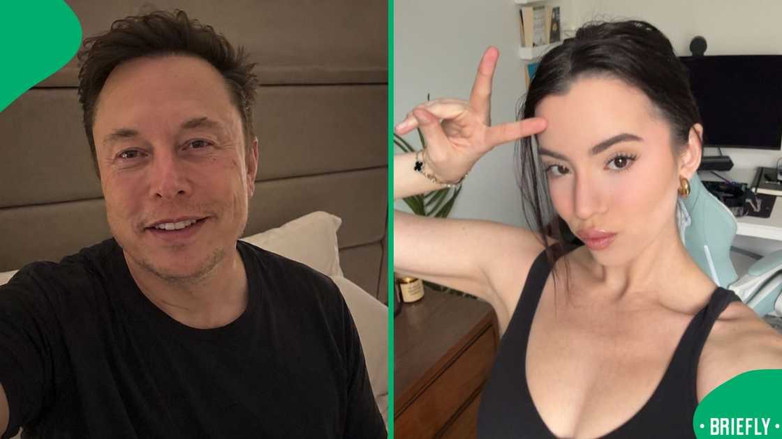 The visual on the right captured Ashley St. Claire who is Elon's ex