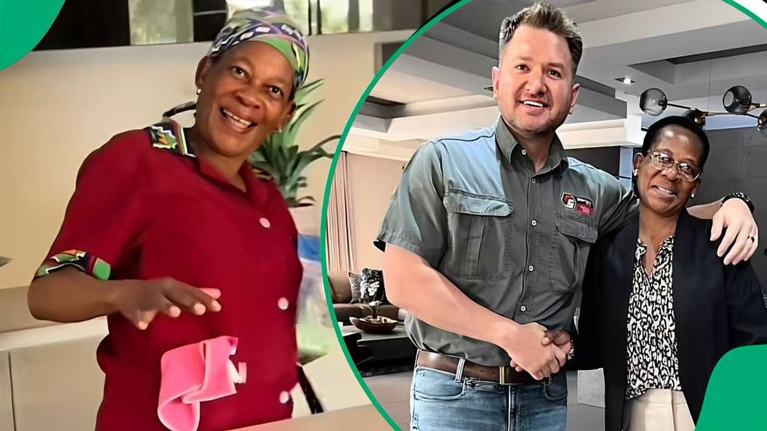 A TikTok video shows a house help and her boss unveiling a car giveaway. A TikTok video shows a house help and her boss unveiling a car giveaway.