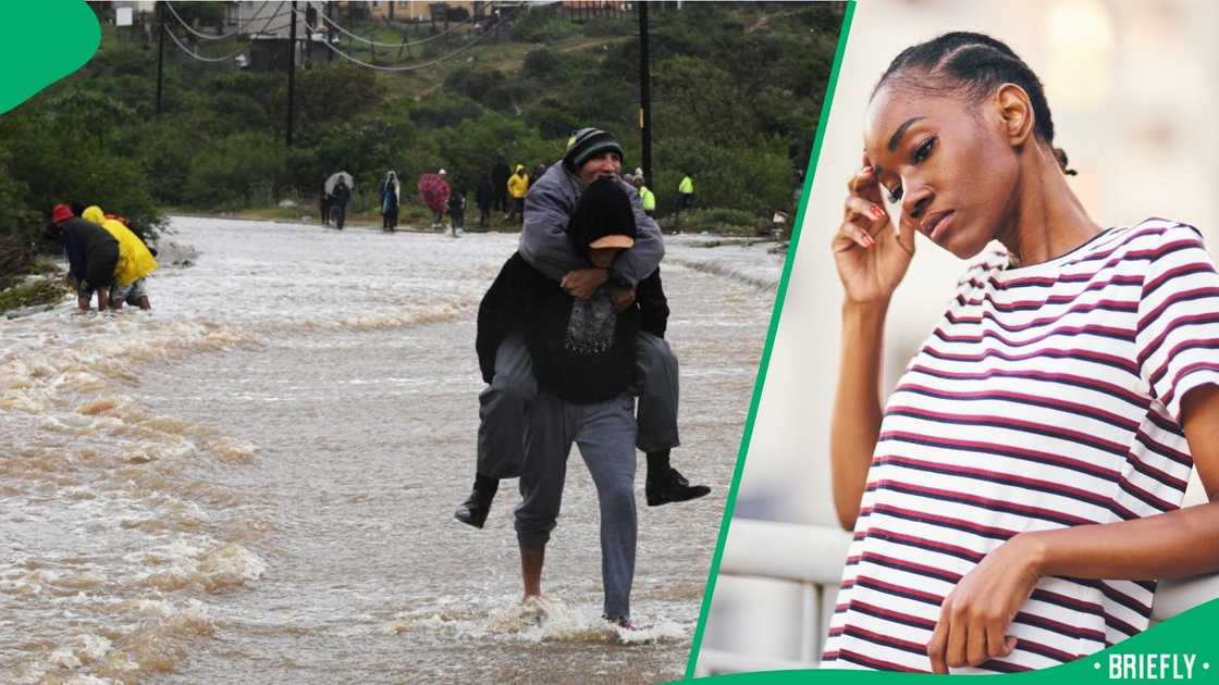 An unconfirmed number of people were swept away by floods in the North West An unconfirmed number of people were swept away by floods in the North West