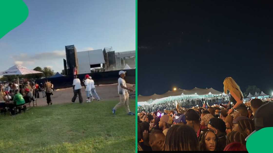 Crowd at Milk and Cookies Festival before and after Gunna Crowd at Milk and Cookies Festival before and after Gunna