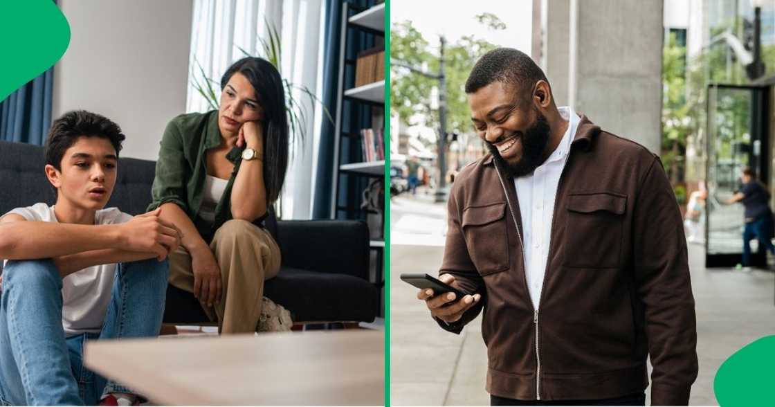 A mother gave her son advice after he got back with his ex-lover. A mother gave her son advice after he got back with his ex-lover.