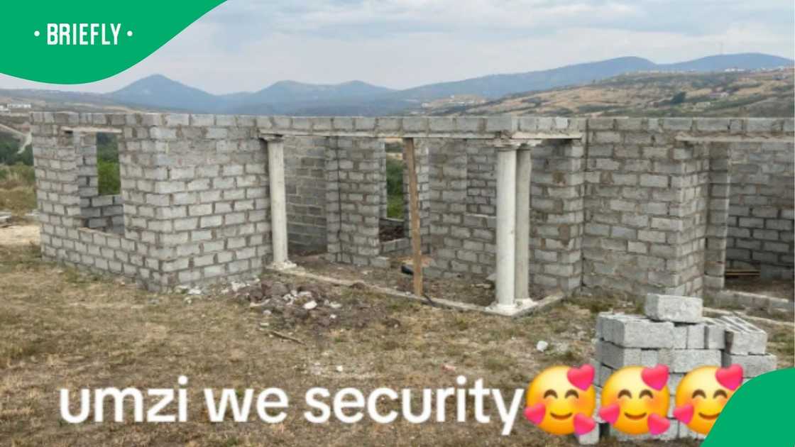 Online users reacted to a TikTok that showcased a security guard’s house under construction, which quickly caught people’s interest