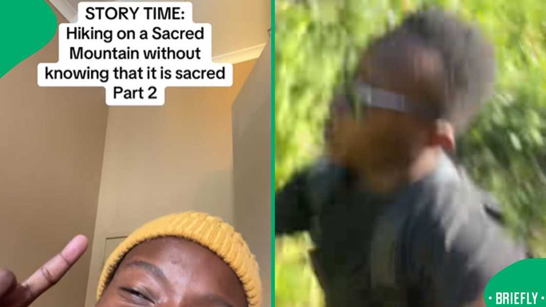 The man on the right showed Maanda running away