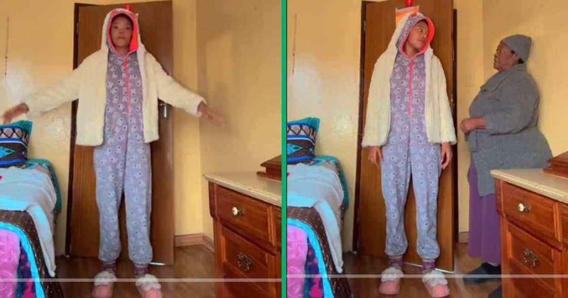 Gogo interruptes granddaughter's TikTok dance challenge Gogo interruptes granddaughter's TikTok dance challenge