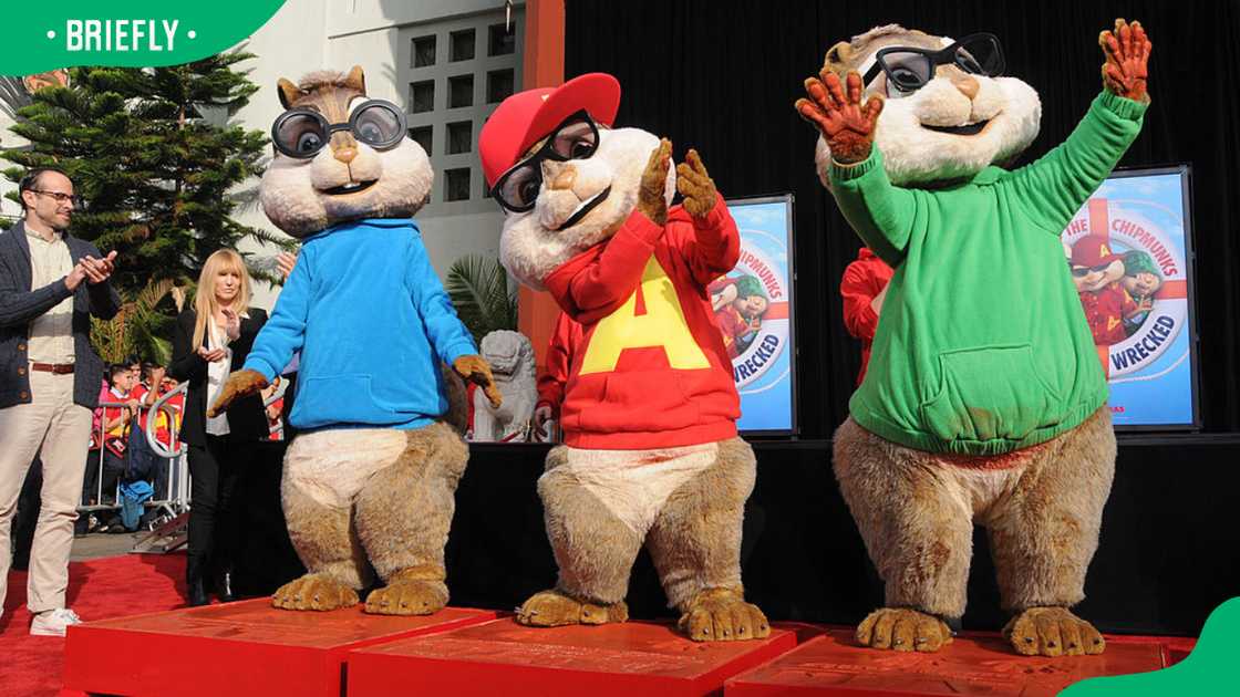 Alvin and the Chipmunks' characters at the Grauman's Chinese Theatre in 2011 Alvin and the Chipmunks' characters at the Grauman's Chinese Theatre in 2011