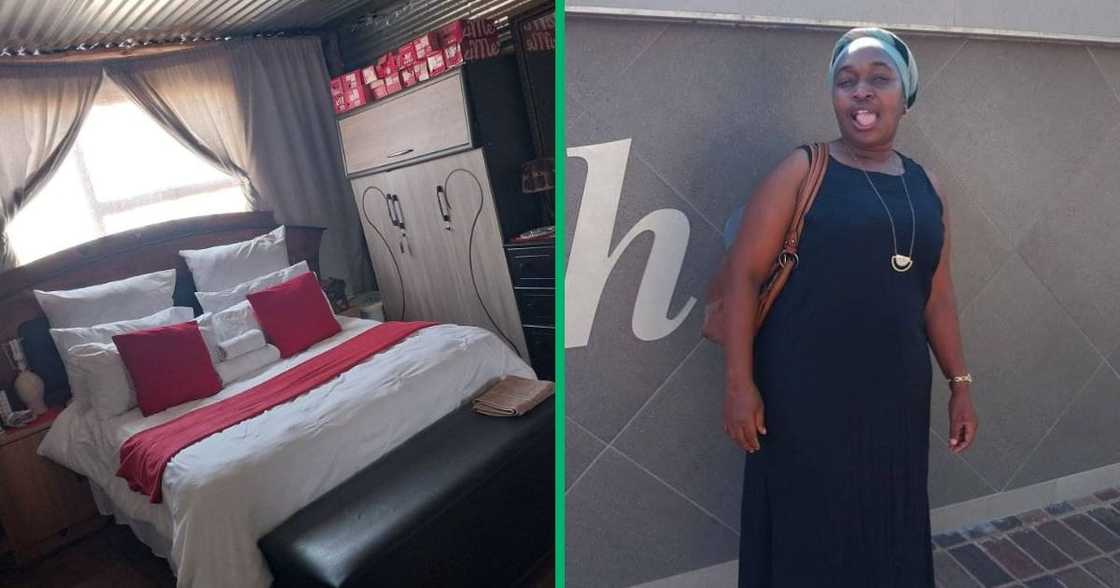 This lady had nice red and white bedding in her space and posted it online This lady had nice red and white bedding in her space and posted it online