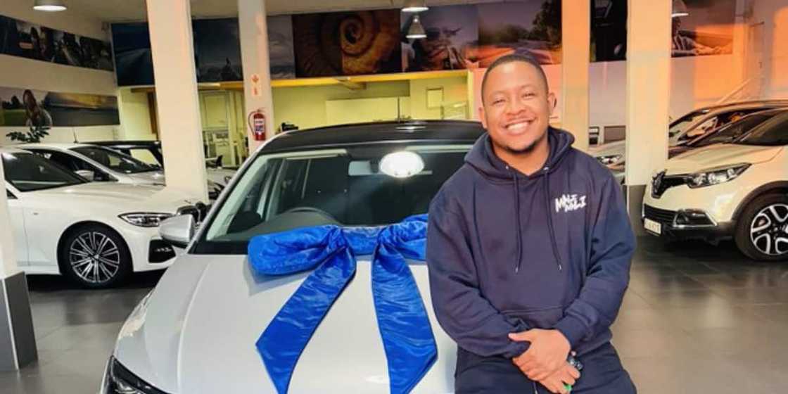 New car, grateful man New car, grateful man