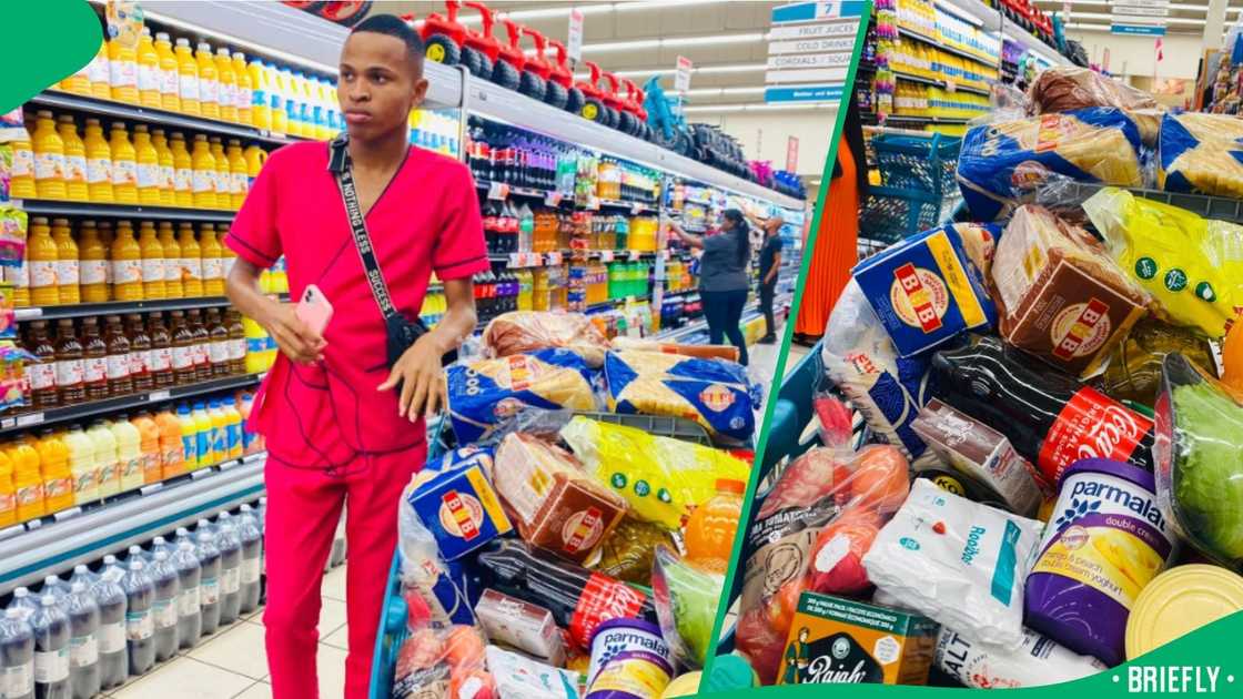 Chap surprises gogo with groceries Chap surprises gogo with groceries