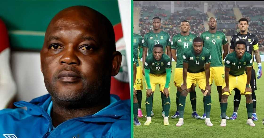 Pitso Mosimane celebrated Bafana Bafana. Pitso Mosimane celebrated Bafana Bafana.