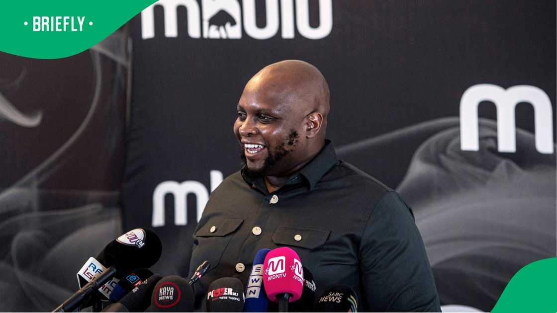 Floyd Shivambu held a press conference to provide an update on his political plans Floyd Shivambu held a press conference to provide an update on his political plans