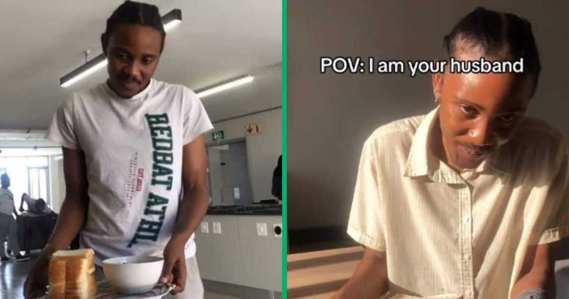 TikTok video shows man serivng wife food TikTok video shows man serivng wife food