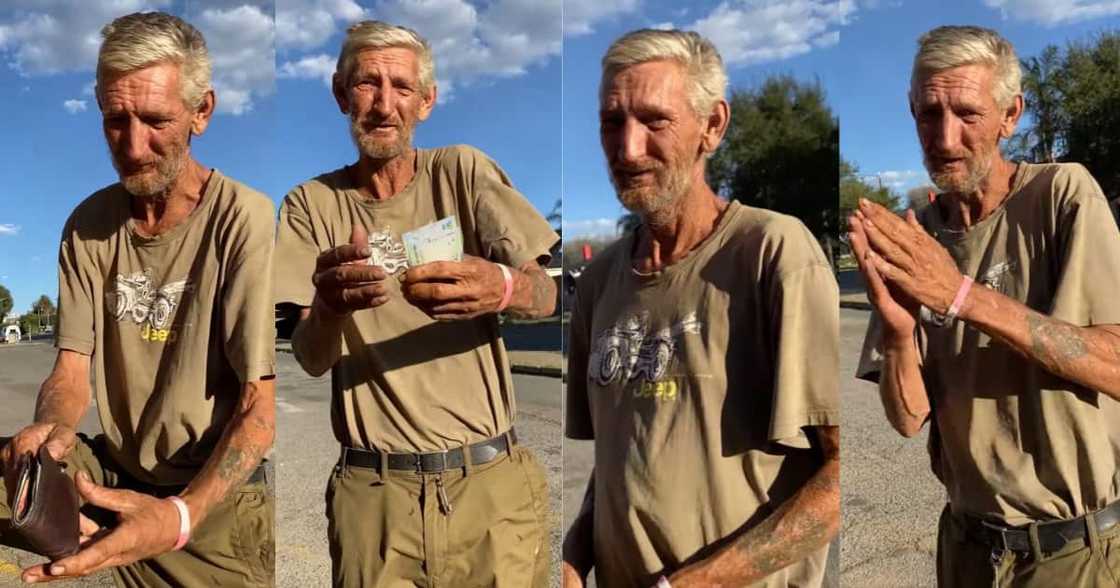 BI Phakathi gave homeless man his wallet, told him to take as much as he wanted BI Phakathi gave homeless man his wallet, told him to take as much as he wanted