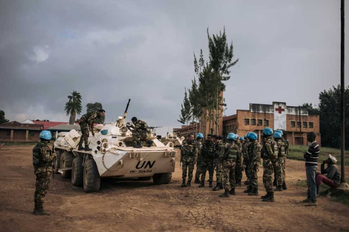 MONUSCO troops in northeastern DRC last December MONUSCO troops in northeastern DRC last December