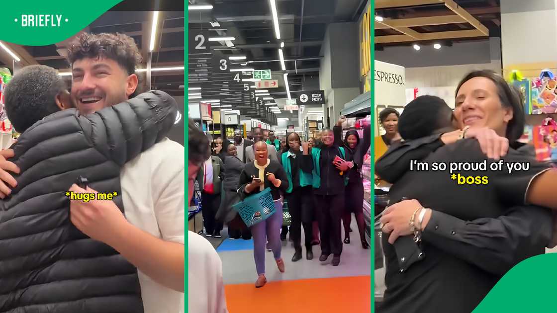 BigmanKG helped three strangers in trolley dash video BigmanKG helped three strangers in trolley dash video