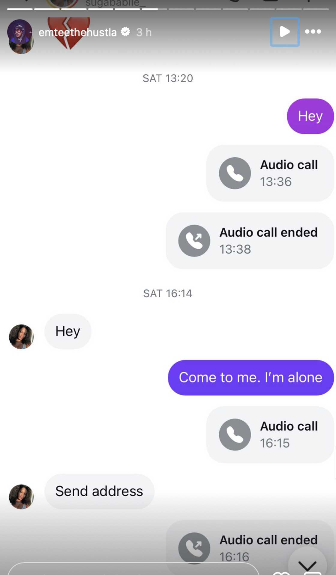 Screenshots from Emtee's DMs were leaked