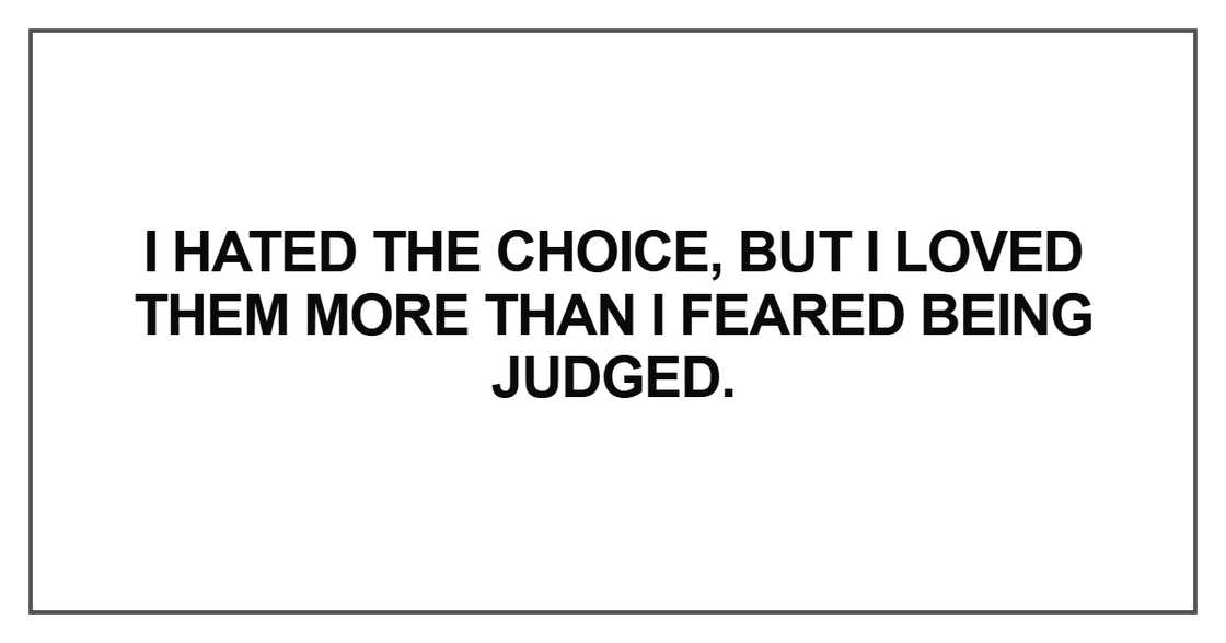 I hated the choice