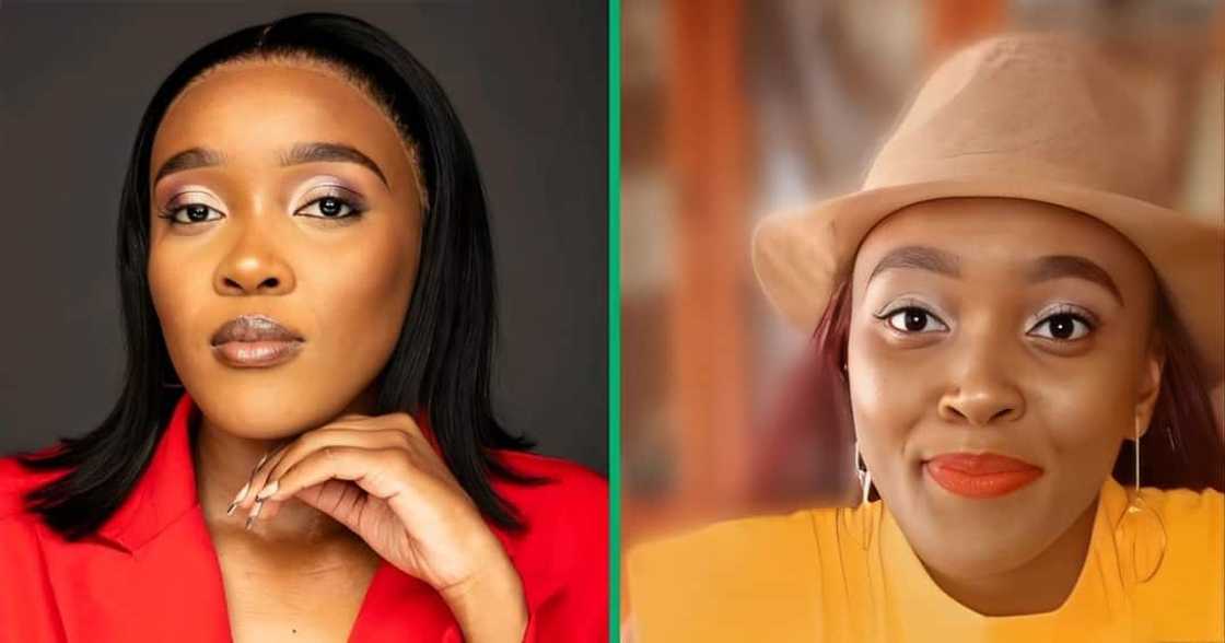 A TikTok video of a woman unveiling her achievement. A TikTok video of a woman unveiling her achievement.