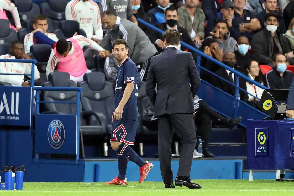 Pochettino and Lionel Messi Pochettino and Lionel Messi
