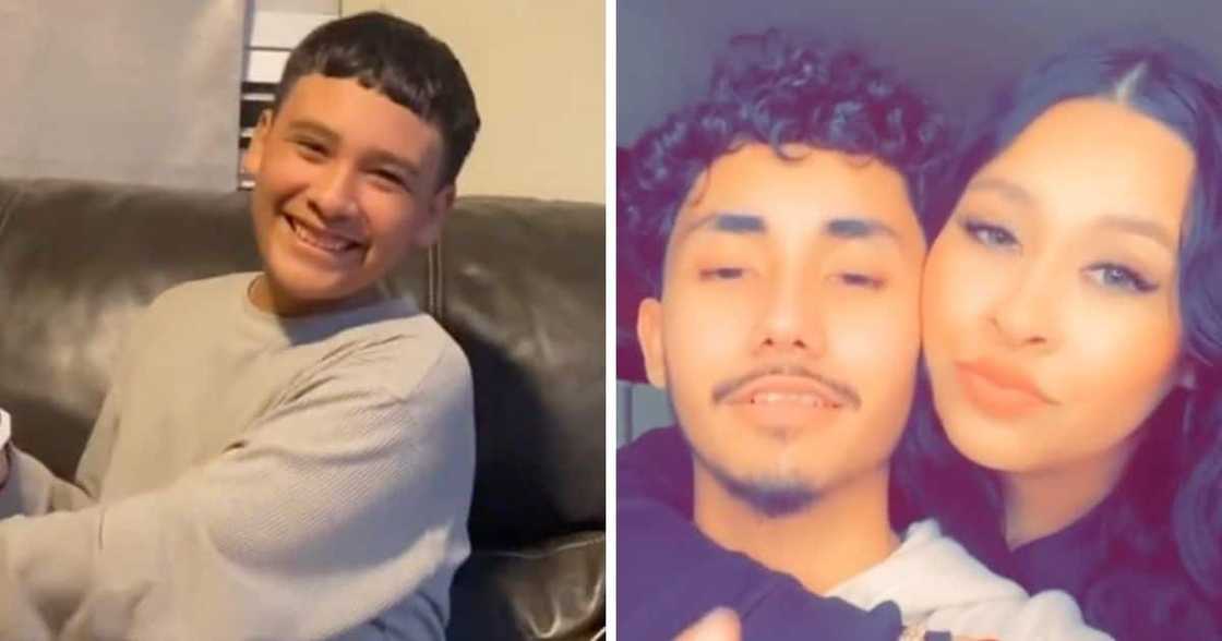 Older sister buys gift for baby brother Older sister buys gift for baby brother