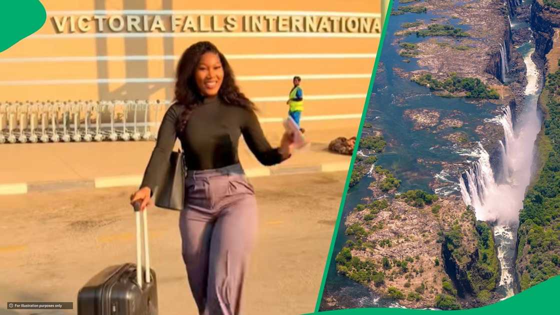 South African travelled to Victoria fall on budget