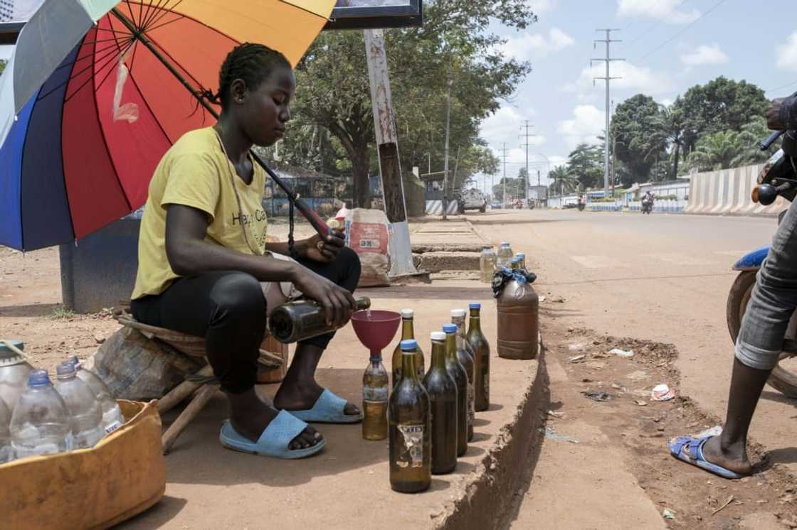 Princia Omah says she sells petrol on the black market 'to make life easier for car-owners' Princia Omah says she sells petrol on the black market 'to make life easier for car-owners'