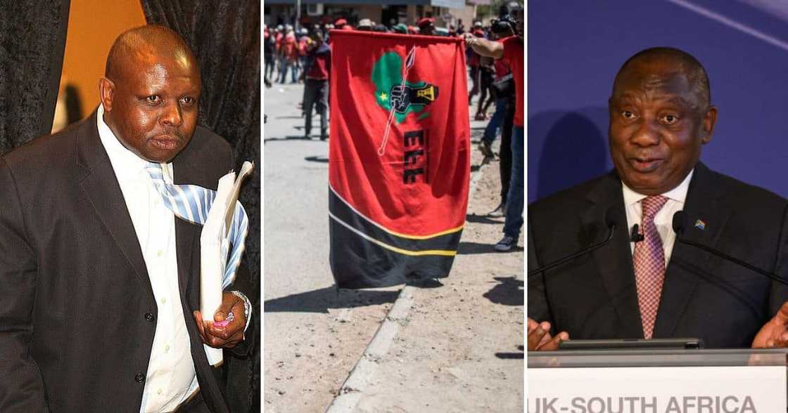 The EFF has criticised President Cyril Ramaphosa for suspending Judge President John Hlophe The EFF has criticised President Cyril Ramaphosa for suspending Judge President John Hlophe