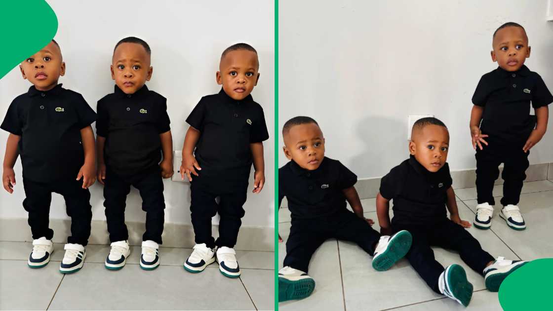 South Africans loved the seeing a pair of triplets, although some were confused. South Africans loved the seeing a pair of triplets, although some were confused.