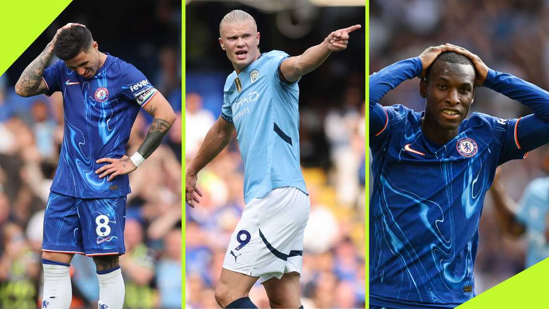 Erling Haaland was on target as Manchester City handed Chelsea their maiden defeat of the season on August 18, 2024. Photos by Catherine Ivill - AMA and Darren Walsh. Erling Haaland was on target as Manchester City handed Chelsea their maiden defeat of the season on August 18, 2024. Photos by Catherine Ivill - AMA and Darren Walsh.