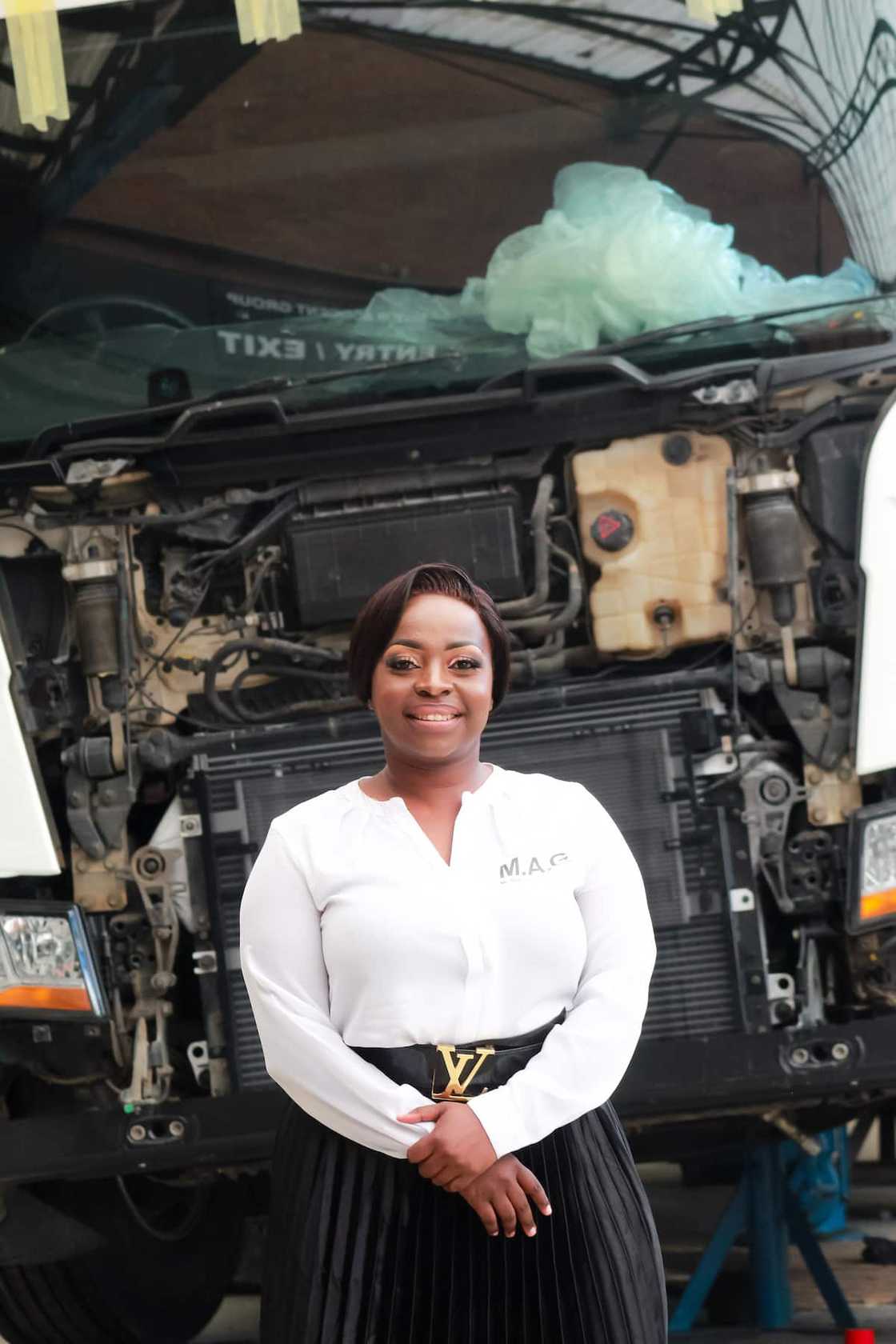 Woman pushes to achieve her dreams. Woman pushes to achieve her dreams.