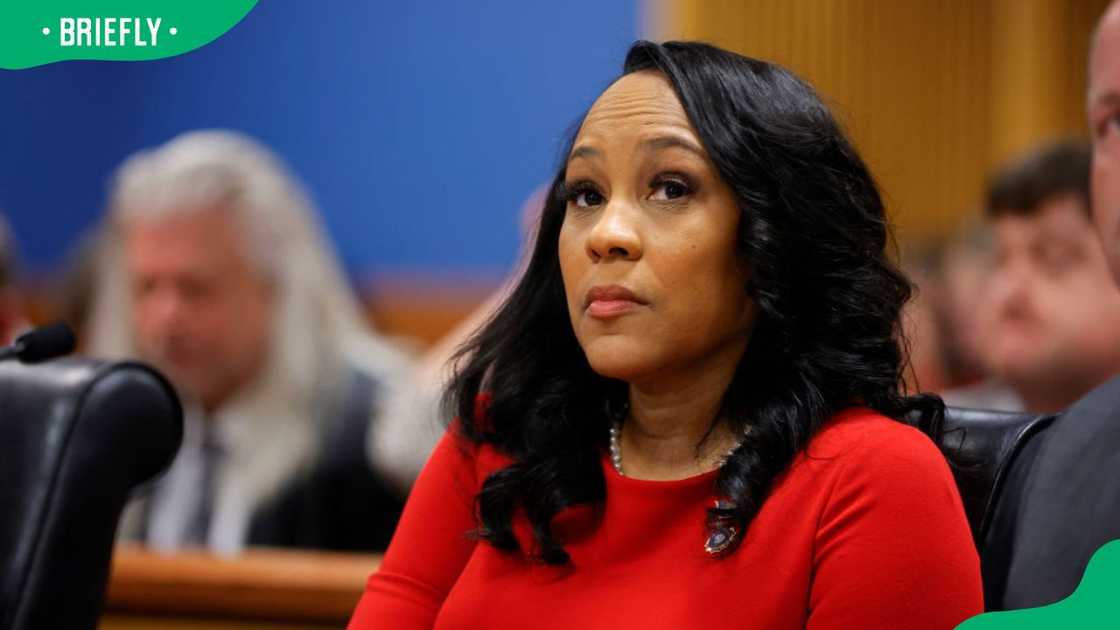 Fani Willis at a court hearing at the Fulton County Courthouse in 2024 Fani Willis at a court hearing at the Fulton County Courthouse in 2024